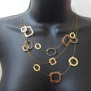 Wireworks with Bronze plated metal designs